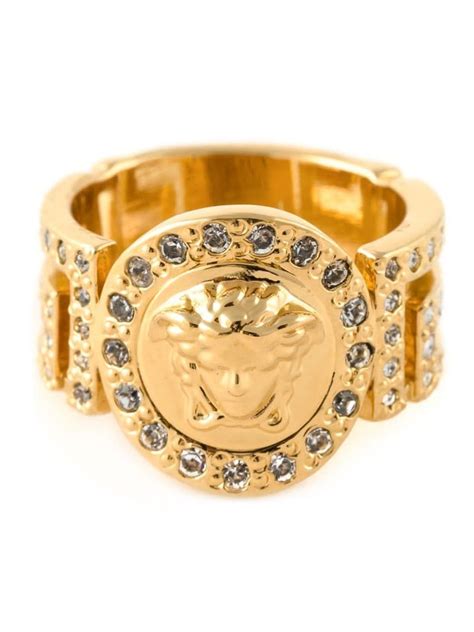 versace medusa ring antique silver|versace engagement rings.